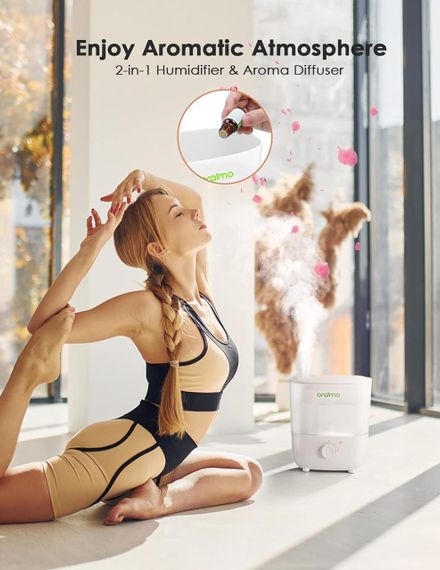 Зволожувачі Oraimo для спальні, зволожувач із прохолодним туманом і верхнім наповненням | Зображення 6