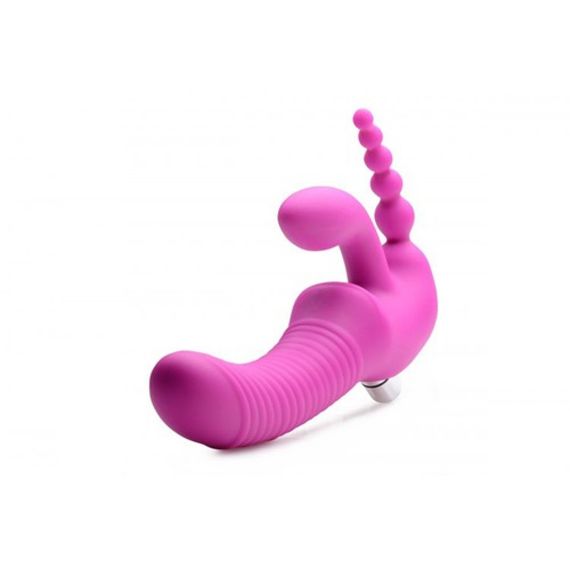 Безремневий страпон з потрійною вібрацією, Regal Rider Strap-On Vibrator | Зображення 2