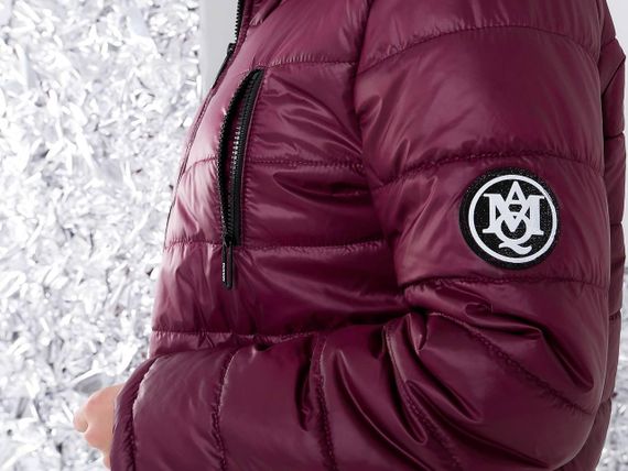 Елегантна жіноча парка, арт. 300, вишня | Зображення 8