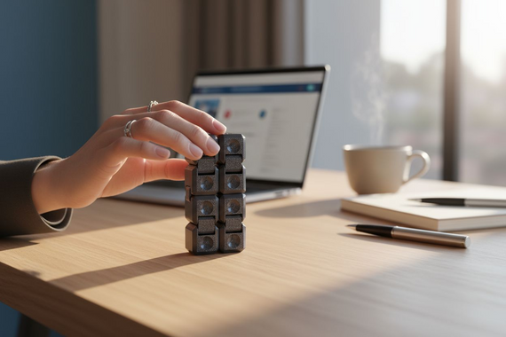 Іграшка антистрес нескінченний куб чорнийМега Подарунок (214031)