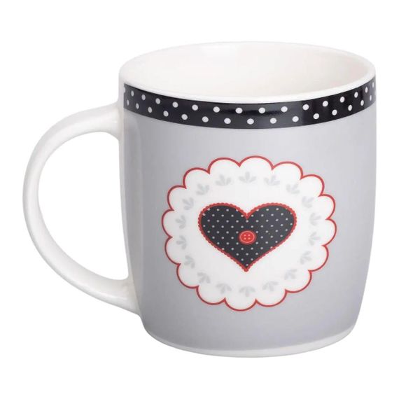 Кружка фарфоровая 400 (мл) для чая и кофе RX-N240147G