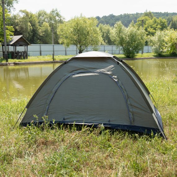 Намет двомісний 200×150×120 (см) кемпінговий туристичний для риболовлі, полювання LU-025GR Хакі | Зображення 4