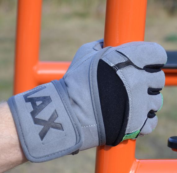 Рукавички для фітнесу MadMax MFG-860 Wild Grey/Green M | Зображення 5