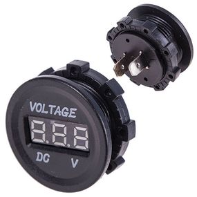 Вольтметр в планку 12-24V BLUE