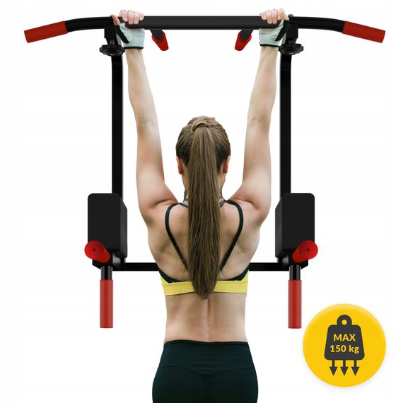 Турнік-бруси навісний 4FIZJO 2 в 1 Black (P-5905973402644) | Зображення 7