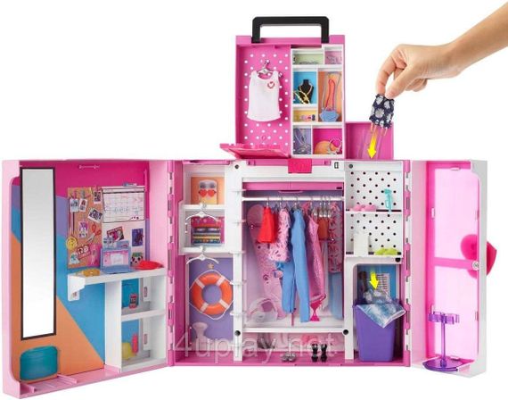Игровой набор Барби Двухэтажный шкаф Мечты для куклы Mattel Barbie Dream Closet Playset | Зображення 3