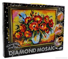 Креативное творчество "Алмазная живопись. DIAMOND MOSAIC" DM-03 Danko Toys Букет Вид 4