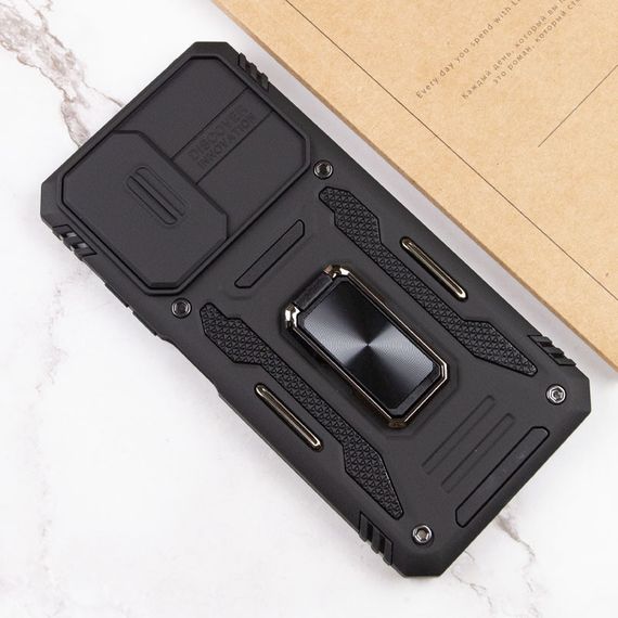 Ударопрочный чехол Camshield Army Ring для Xiaomi Redmi Note 11 Pro 4G/5G / 11E Pro / 12 Pro 4G Черный / Black | Зображення 5