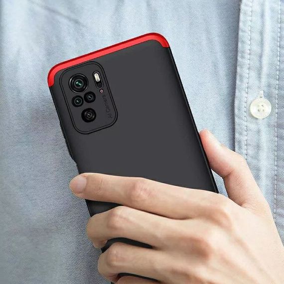 Чохол GKK 360 градусів для Xiaomi Redmi Note 10 Pro колір Синій | Зображення 6
