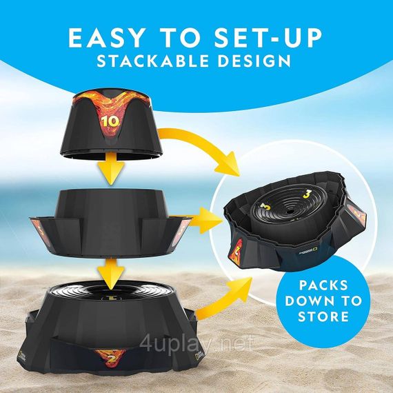 Развивающий набор для игры в корнхол Вулкан National Geographic Volcano Bean Bag Toss Backyard Game Set | Зображення 2