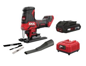 Пила лобзикова акумуляторна безщіткова, SKIL 3440 CA Compact + енергокомплект 3110 АА 11071400202 (акумулятор 2,5 Ah, зарядний пристрій) промо-комплект