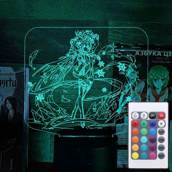 Акриловий світильник-нічник з пультом 16 кольорів Еола tty-n001288