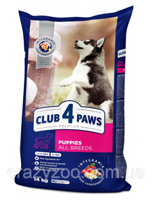 Сухой корм для щенков всех пород Club 4 Paws с курицей 14 кг B4530101