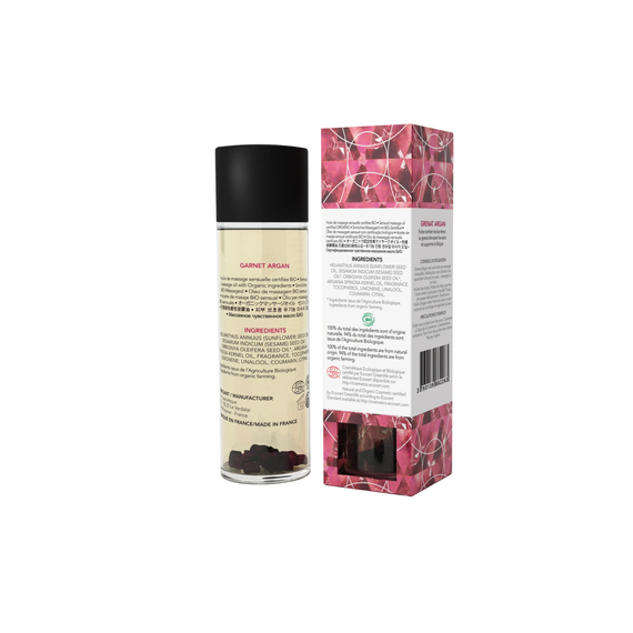 Масажна олія EXSENS Garnet Argan (чуттєве з гранатом) 100мл, натуральна | Зображення 1