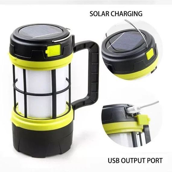 Мультифункціональний кемпінговий ліхтар із функцією Powerbank 910-LED+COB, кемпінговий світильник | Зображення 4