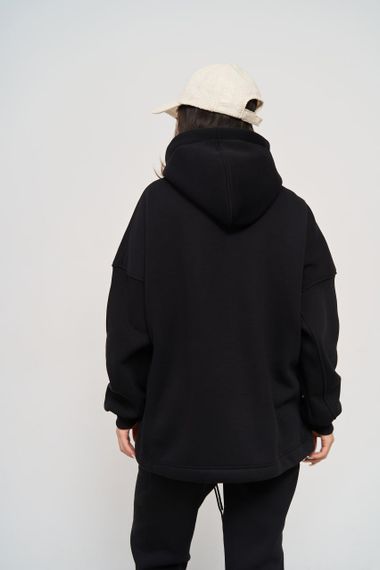Жіноче тепле худий колір чорний розмір Oversize 447648 | Зображення 2
