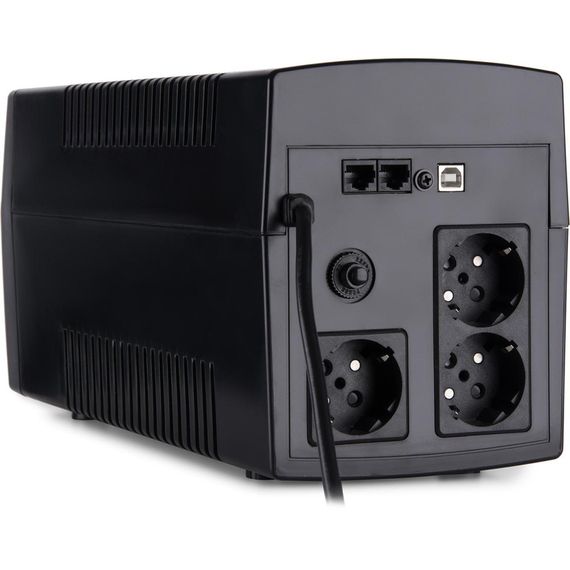 Пристрій безперебійного живлення Vinga LCD 1200VA plastic case with USB (VPC-1200PU) | Зображення 4
