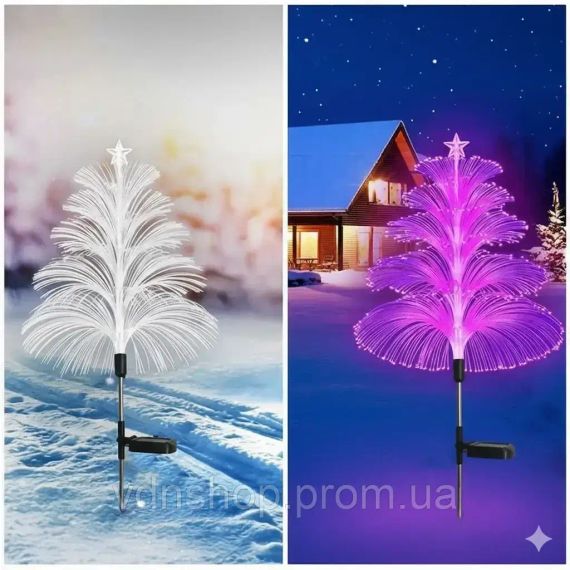 Садовий світильник "Ялинка" сонячна панель, комплект з 2х штук SFK-45 | Зображення 6