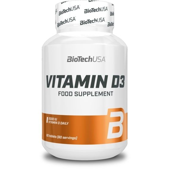 Витамин D для спорта BioTechUSA Vitamin D3 60 Tabs