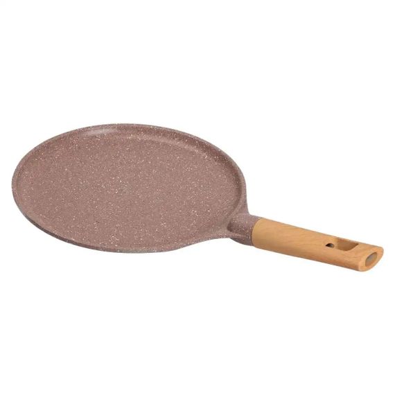 Алюмінієва млинна сковорода Marble з антипригарним покриттям Ø 24 см, товсте дно MGC кавова HP-4-428CO | Зображення 2