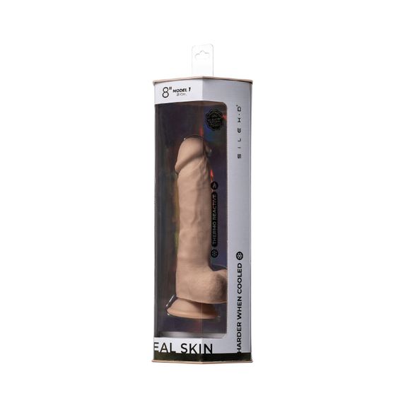 Фалоімітатор SilexD Vetus Real Skin Flesh (8in MODEL 1) суперсофт-силікон+Silexpan, діаметр 4,1 см | Зображення 6