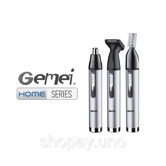 Триммер GEMEI GM-3107 3 в 1 для бороды, бровей, ушей | Зображення 4