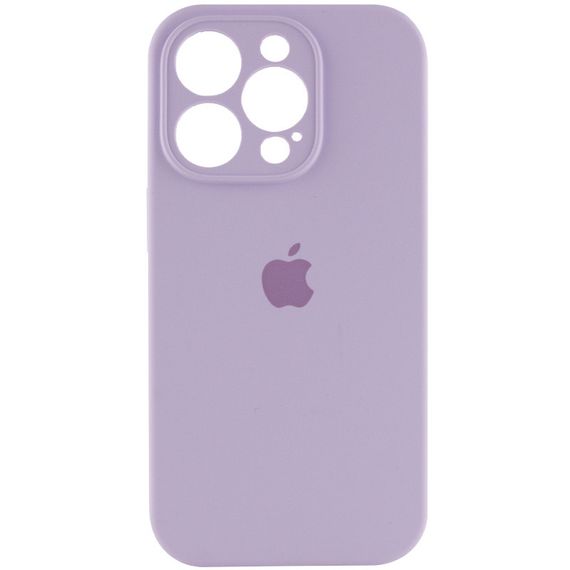 Чехол Silicone Case Full Camera Protective (AA) для Apple iPhone 16 Pro (6.3") Сиреневый / Lilac