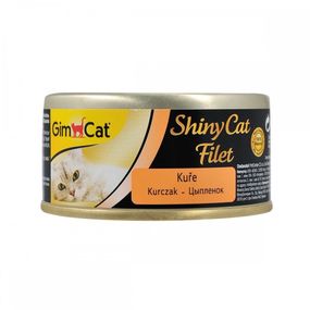 Вологий корм з куркою в желе для котів GimCat Shiny Cat, 70 гр