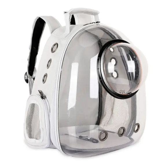 Рюкзак для перенесення тварин з ілюмінатором CosmoPet для котів та собак Clear