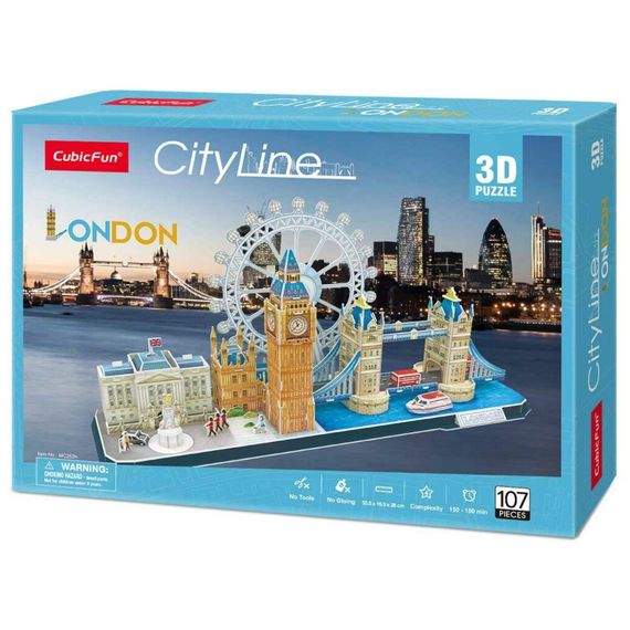Пазл Cubic Fun Тривимірний пазл CityLine London (MC253h) | Зображення 8