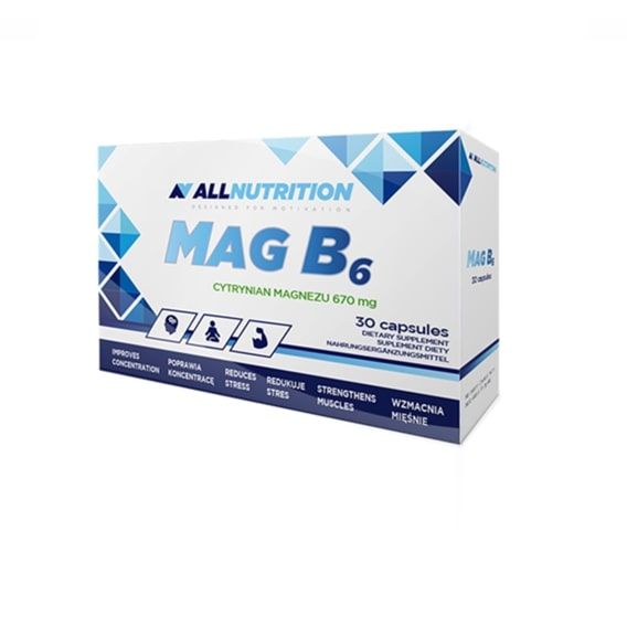Вітамін B для спорту All Nutrition MAG B6 30 Caps