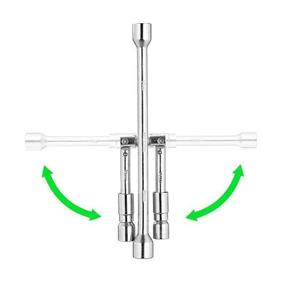 Ключ балонний розкладний, 17×19×21×23 мм INTERTOOL HT-1596 | Зображення 2