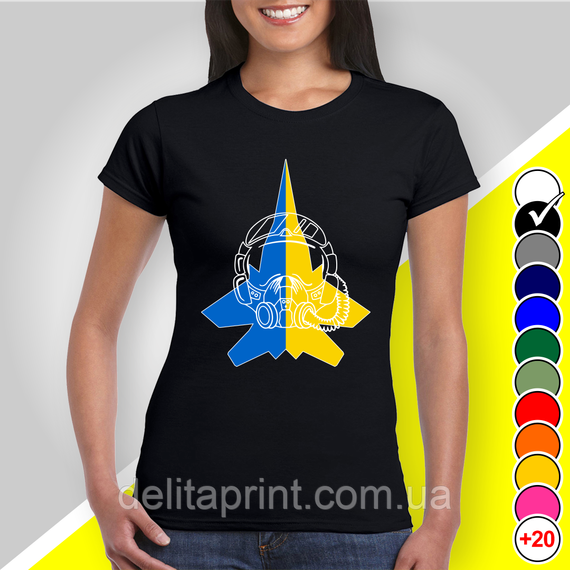 Футболка з принтом "Призрак Киева" патріотичні