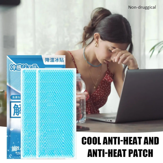 Охолоджувальний пластир Wanrunshi 5×12 см для дорослих і дітей, швидке полегшення під час спеки та лихоманки, 10 шт. в пакованні | Зображення 7