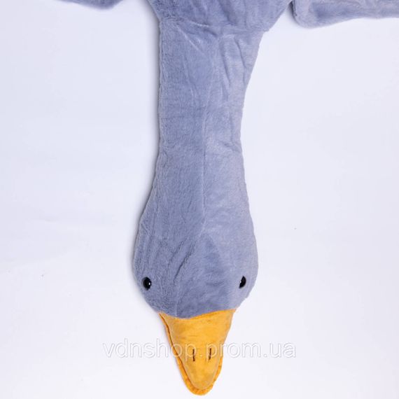 М'яка іграшка-подушка з пледом усередині Гусак-обіймусь 135 (см) іграшка плед 3 в 1 дитячий плюшевий плед Сірий 520-6G | Зображення 2