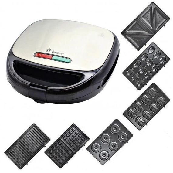 Мультипекар 6в1 зі знімними формами Domotec HL-922 MS 7706 | Зображення 1