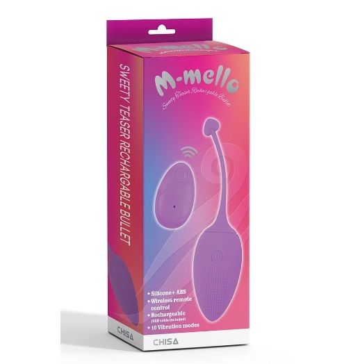 Віброяйце рельєфне з дистанційним пультом Sweety Teaser фіолетове | Зображення 1