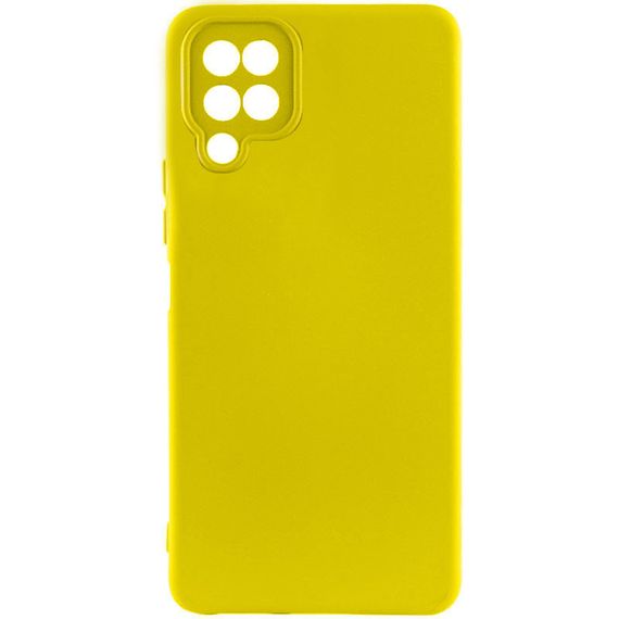 Чехол Silicone Cover Lakshmi Full Camera (A) для Samsung Galaxy M33 5G Full camera, Зелений/Dark Green Full camera, Жовтий/Flash