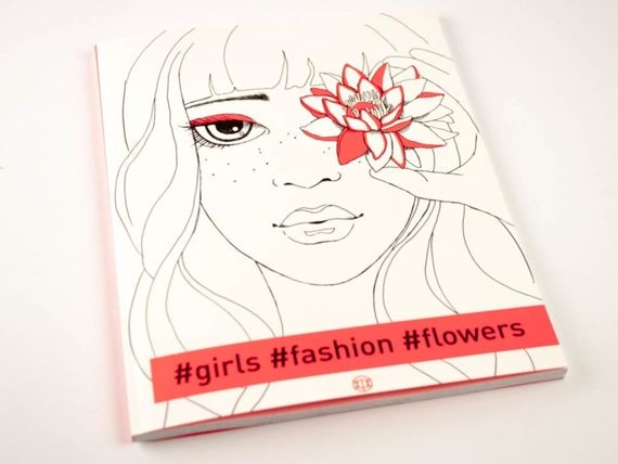 Розмальовка. Girls Fashion Flowers Z101031У Жорж 18*23см (9786177579198) | Зображення 1