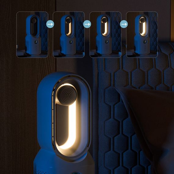 Настільний вентилятор F8 3in1 з Bluetooth-динаміком і нічником 4000mAh White | Зображення 5