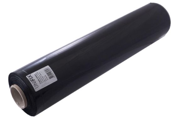 Стретч пленка 500мм, 3кг (20мкм) черная, втулка 200г UNIFIX | Зображення 2