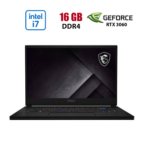 Ігровий ноутбук MSI GS66 Stealth 10UE-269NEU / 15.6" (1920x1080) IPS / Intel Core i7-10750H (6 (12) ядер по 2.6 - 5.0 GHz) / 16 GB DDR4 / 1000 GB SSD / nVidia GeForce RTX 3060, 6 GB GDDR6, 192-bit / WebCam б/в