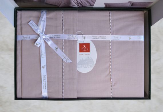 Постельное белье Turkiz Ranforse Prima 200 х 220 см Kalamaki Violet | Зображення 3