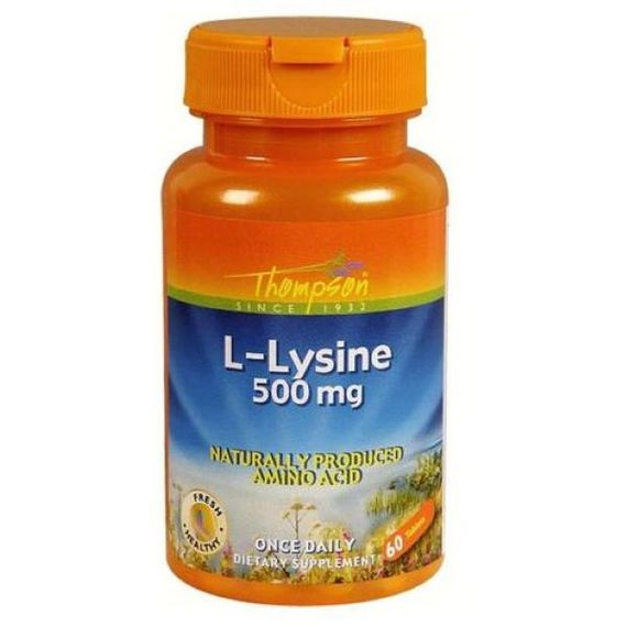 Л-Лізин Thompson L-Lysine 500 mg 60 Tablets