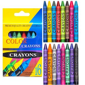 Восковые карандаши 16 цветов CRAYONS 2016A