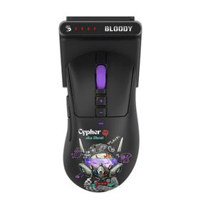 Миша ігрова бездротова Bloody R73 Ultra Duo (Cypher Ghost), колір чорний з малюнком
