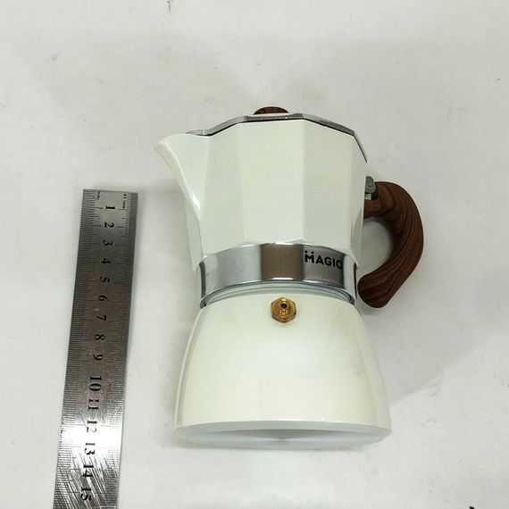 Гейзерна кавоварка Magio MG-1007 150 мл, гейзерна кавоварка з нержавіючої сталі, кавоварка для дому | Зображення 2