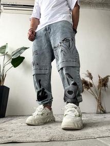 Джинси дтф - світло-сірий - 73-018