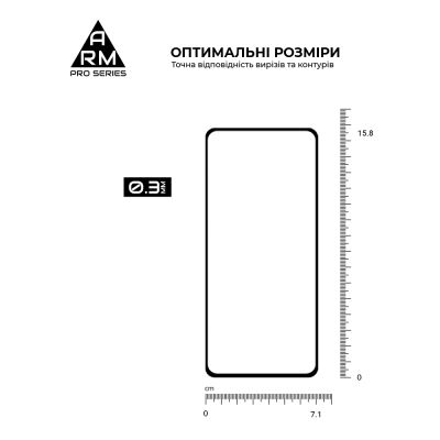 Стекло защитное Armorstandart Pro OPPO Reno13 F 4G / Reno13 F 5G / Reno13 FS 5G Black (ARM82922) | Зображення 2