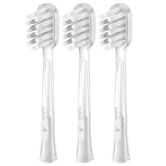 Насадки для зубної щітки Laifen Wave Gum Care, 3 шт. в упаковці, прозорі